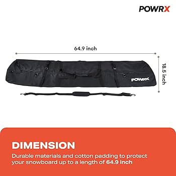 Amazon.com : PowerX Padded Snowboard - Features Snowboard
